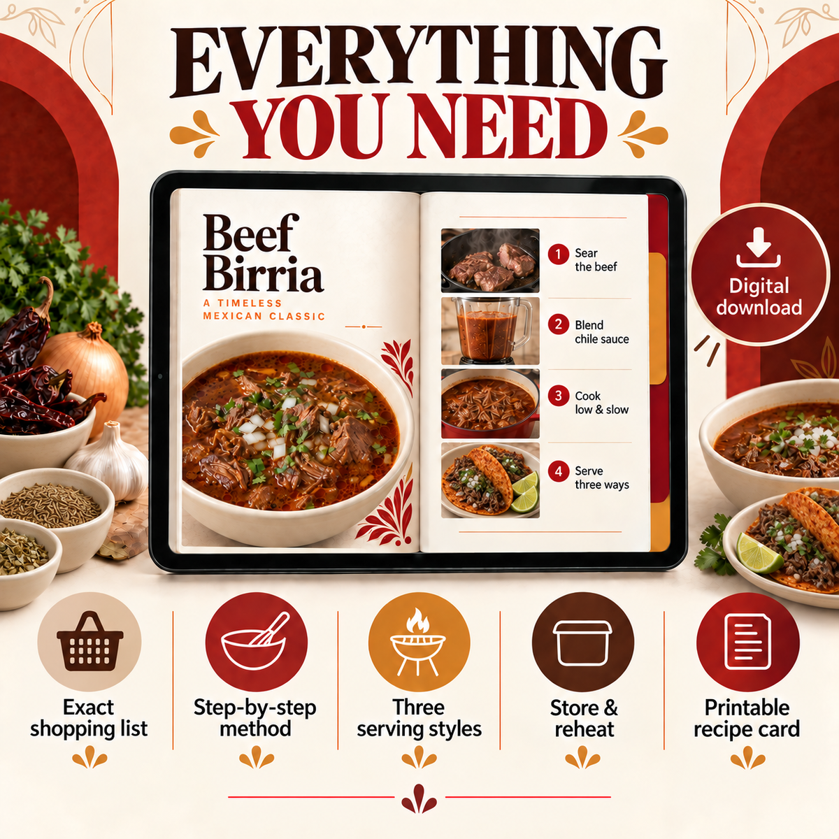 birria recipe guide — guide contents